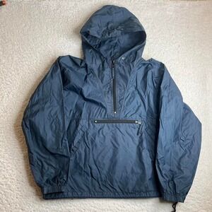 Vintage gap‎ men's blue anorak windbreaker jacket pocket quarter zip light L